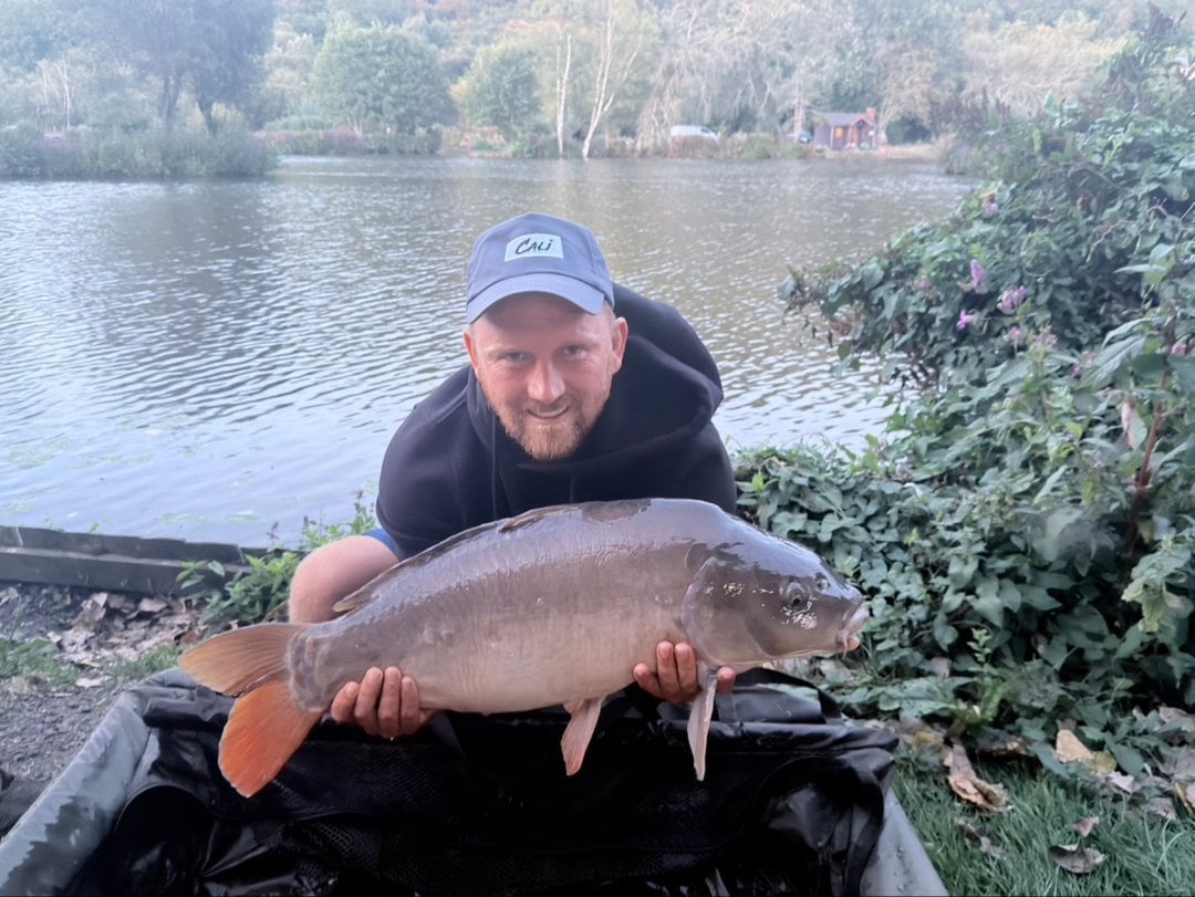 22lb 5oz Leather Carp caught by Andrew Mazurczak