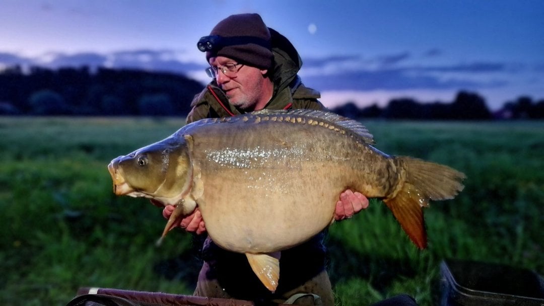 38.50lbs · MIRROR Carp · by Ian Jolly